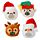 Antistress di Peluche - Amici del Natale - Queasy Squeezies