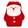 Borsa d'Acqua Calda con Cover in Peluche - 650ml - Babbo Natale