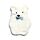 Borsa d'Acqua Calda con Cover in Peluche - 650ml - Orso Polare