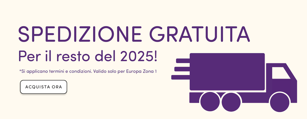 Spedizione Gratuita fino a fine 2025!