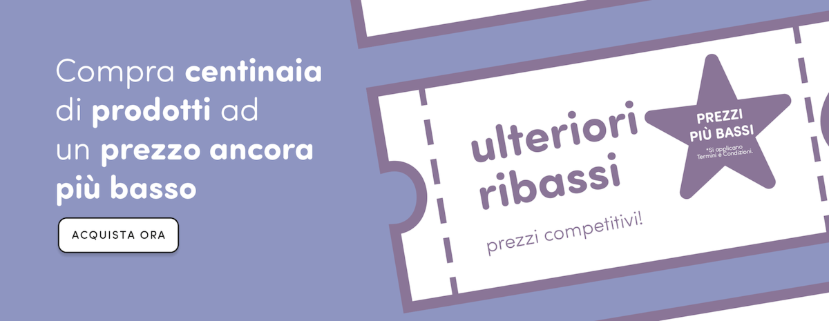 Ulteriori sconti su centinaia di prodotti!