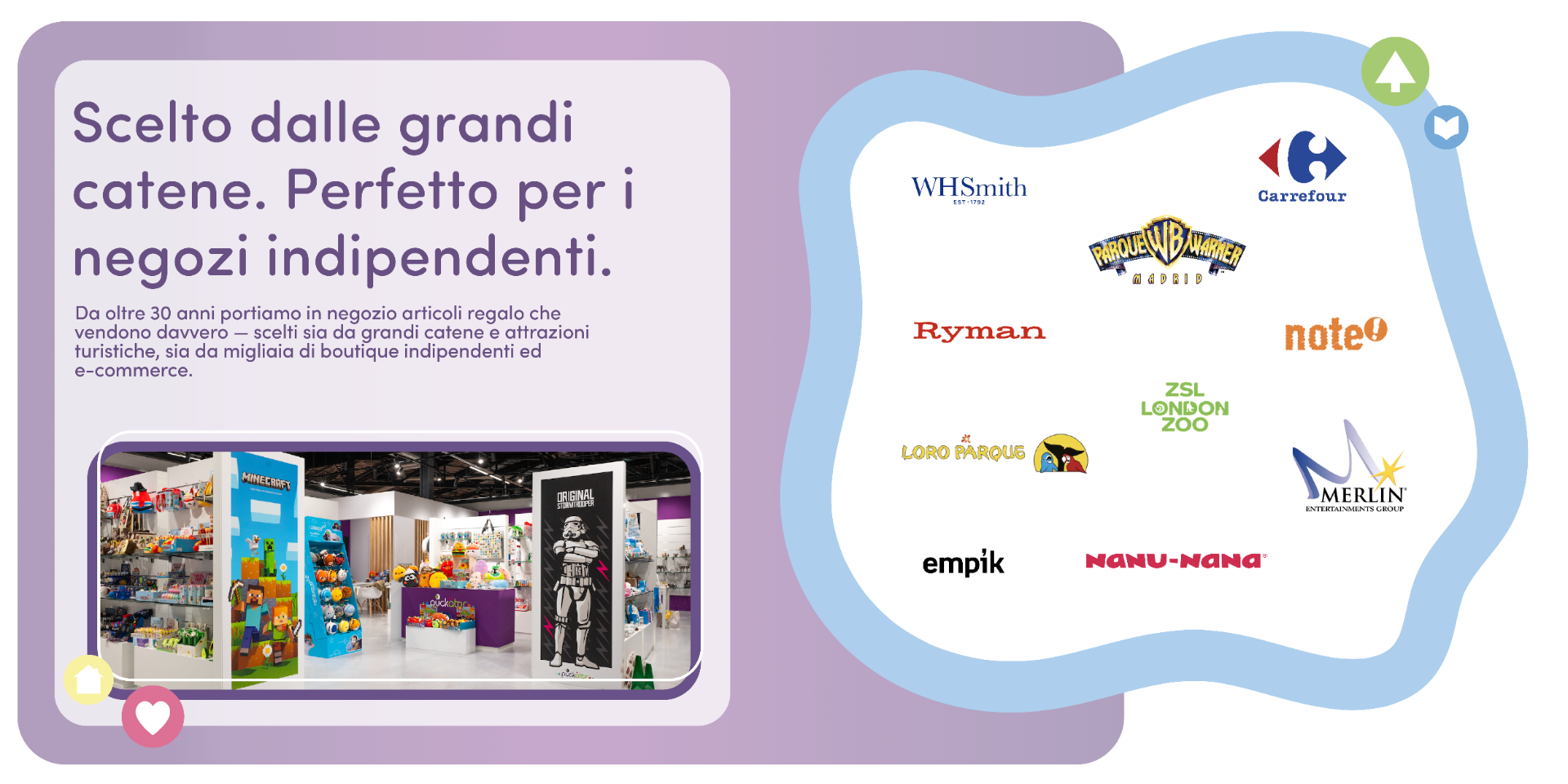 Scelto da rivenditori leader in Italia e in Europa